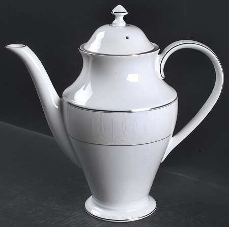 Lismore Platinum Tea/Coffee Pot & Lid