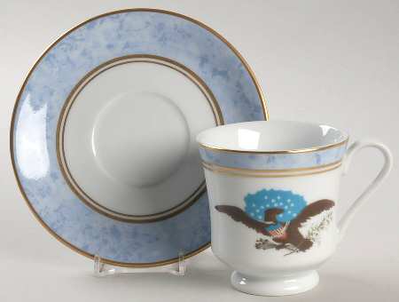 The White House Collection (Black Backstamp) Footed Cup & Saucer Set