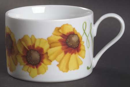 Lyrical Blooms Flat Cup