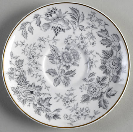 Avon Gray (Gold) Saucer for Cream Soup Bowl