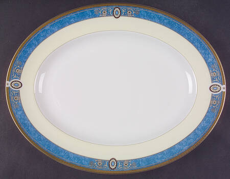 Madeleine 14" Oval Serving Platter by Wedgwood