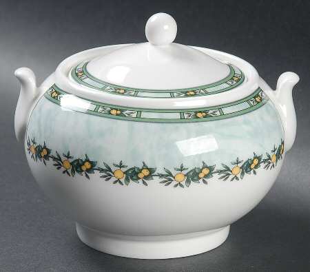 Clementines 146 Shape Sugar Bowl & Lid