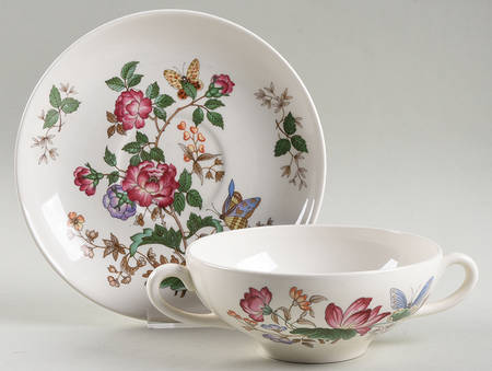 Charnwood (Earthenware) Flat Cream Soup Bowl & Saucer Set