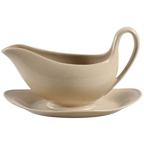 Drabware (Newer) Gravy Boat & Underplate/Relish