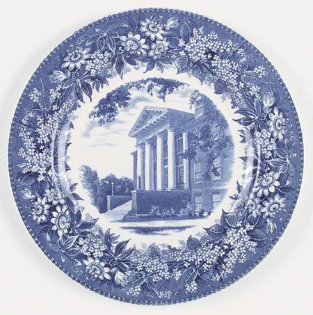 Gettysburg College Blue Dinner Plate