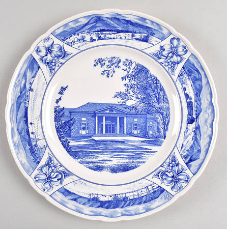 Mercersburg Academy Blue Dinner Plate
