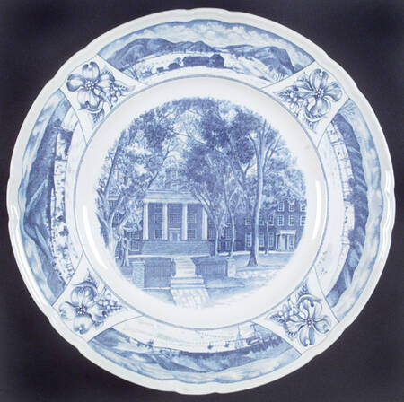 Mercersburg Academy Blue Dinner Plate