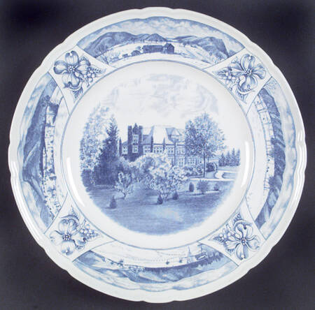 Mercersburg Academy Blue Dinner Plate