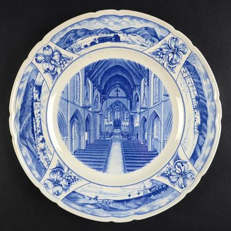 Mercersburg Academy Blue Dinner Plate