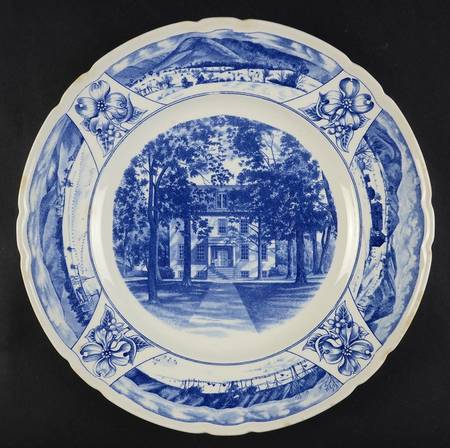 Mercersburg Academy Blue Dinner Plate
