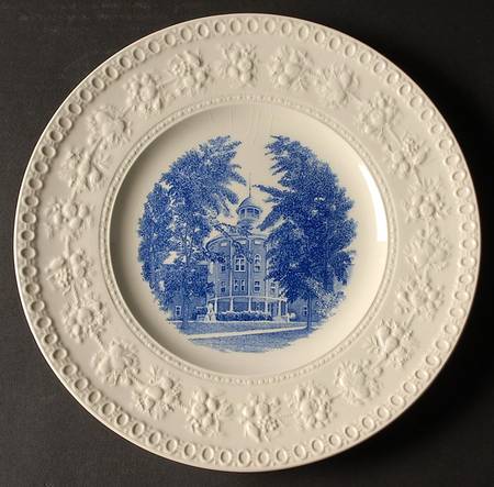 Greensboro College Blue Dinner Plate