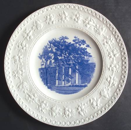 Greensboro College Blue Dinner Plate