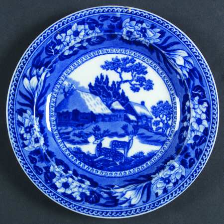Fallow Deer Blue (No Trim) Bread & Butter Plate