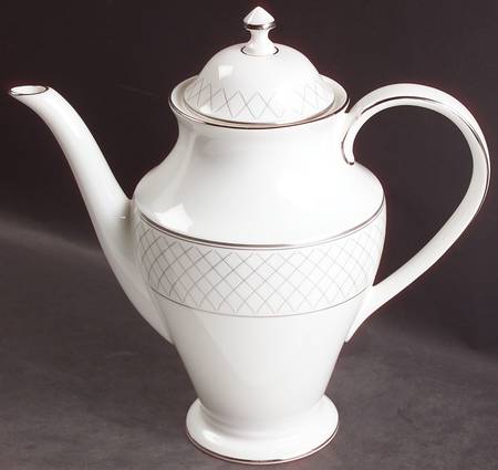 Crosshaven Platinum Tea/Coffee Pot & Lid