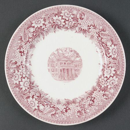 Longwood College Mulberry Bread & Butter Plate