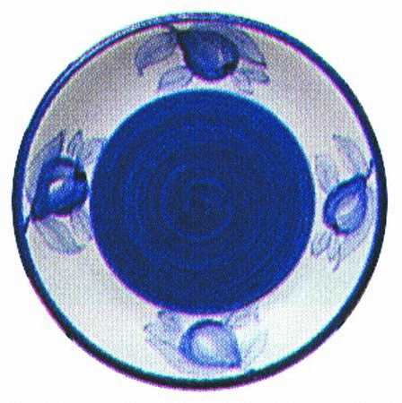 Blue Tuscan Salad Plate