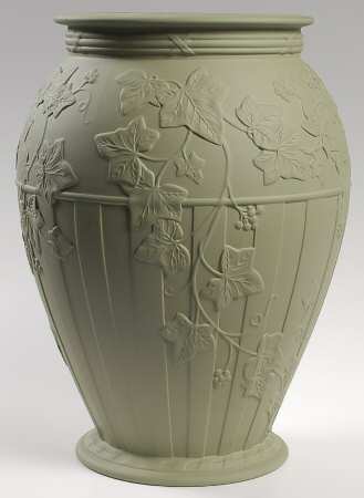 Doric Sage Jasperware Statement Vase
