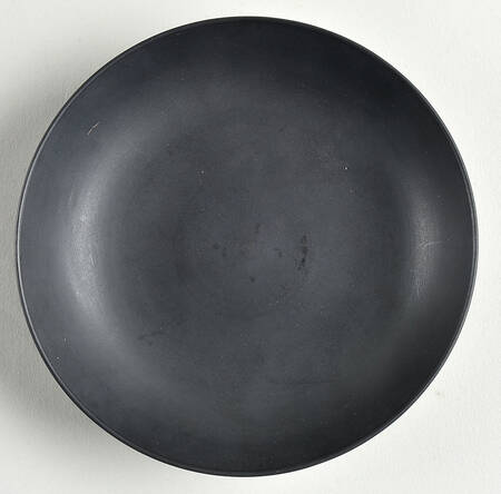 Doric Black Jasperware Saucer for Demitasse Cup