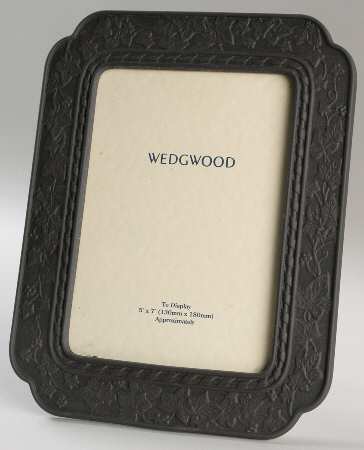 Doric Black Jasperware 10" Picture Frame
