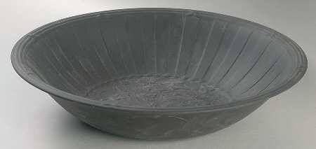 Doric Black Jasperware Round Statement Bowl