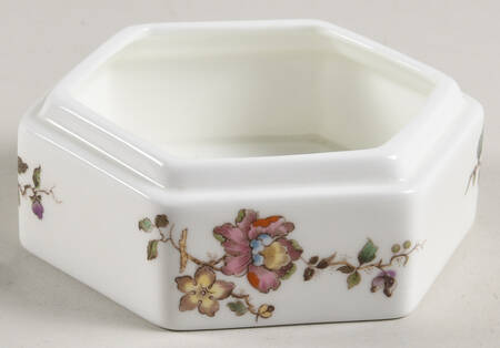 Swallow (No Design Edge, Gold Trim) Hexagonal Box No Lid