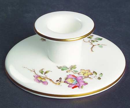 Swallow (No Design Edge, Gold Trim) Single Light Candlestick