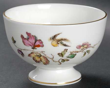 Swallow (No Design Edge, Gold Trim) Mini Open Sugar Bowl