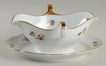 Dresden Gravy Boat with Attached Underplate
