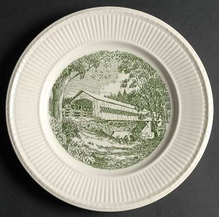 Dartmouth College Green (Edme) Dinner Plate
