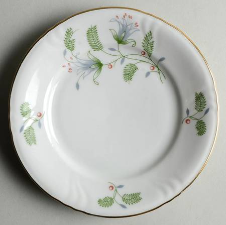 B. Fern (Swirl Rim) Bread & Butter Plate