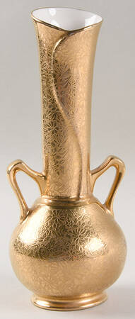 Doves, Roses and Daisies 8" Handled Vase