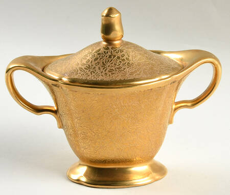 Doves, Roses and Daisies Sugar Bowl & Lid