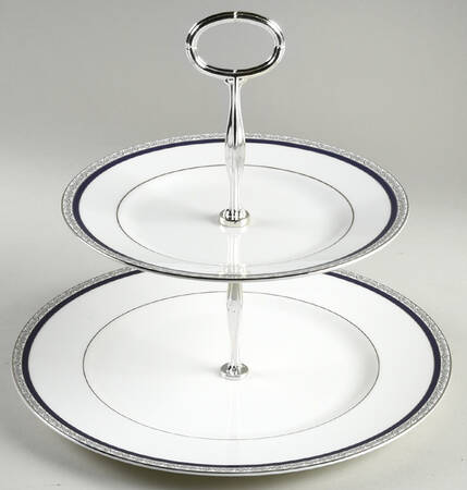 Seville 6 5/8"-10"  2 Tiered Serving Tray (Dp, Sp) HC