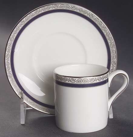 Seville Flat Demitasse Cup & Saucer Set
