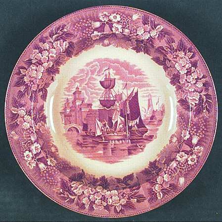 Ferrara Plum (Tan Body, No Trim) Rim Soup Bowl