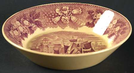 Ferrara Plum (Tan Body, No Trim) Fruit/Dessert (Sauce) Bowl