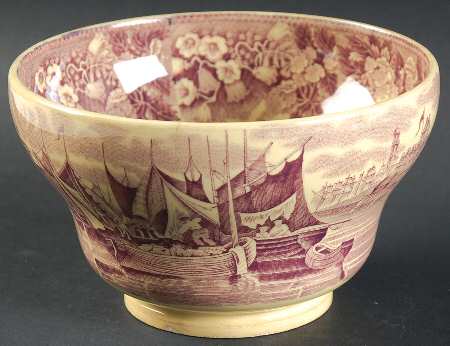 Ferrara Plum (Tan Body, No Trim) Cranberry Bowl