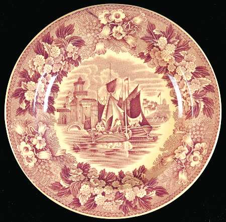 Ferrara Plum (Tan Body, No Trim) Bread & Butter Plate