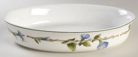 Blue Delphi 12" Oval Roaster