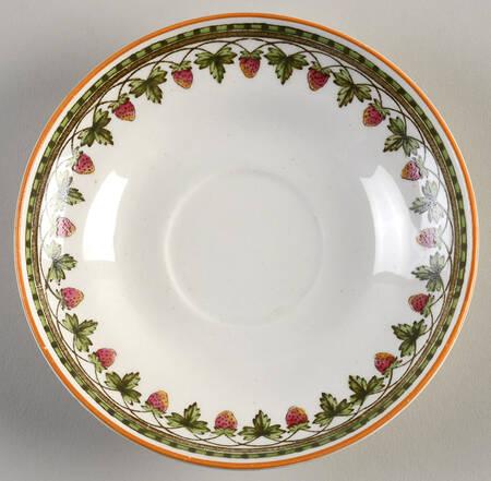 Strawberry Fruit Saucer for Footed Cup