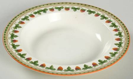 Strawberry Fruit Rim Fruit/Dessert (Sauce) Bowl