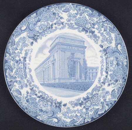 Massachusetts Institute of Tech Blue Dinner Plate