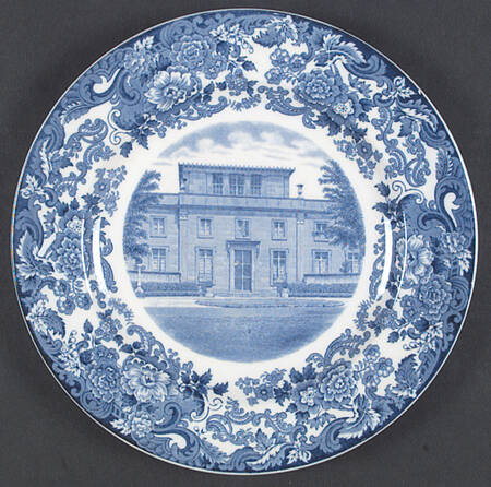 Massachusetts Institute of Tech Blue Dinner Plate