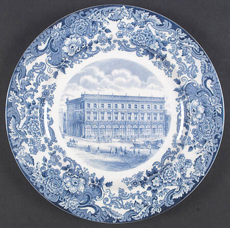 Massachusetts Institute of Tech Blue Dinner Plate