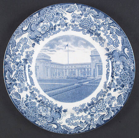 Massachusetts Institute of Tech Blue Dinner Plate