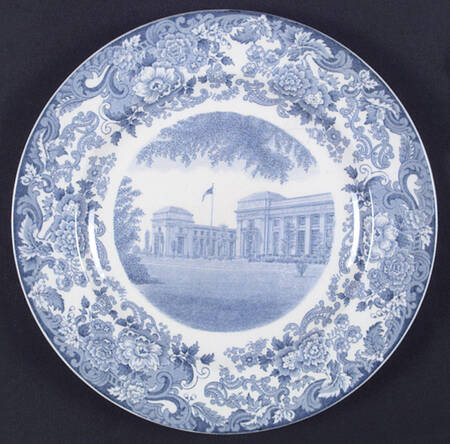 Massachusetts Institute of Tech Blue Dinner Plate