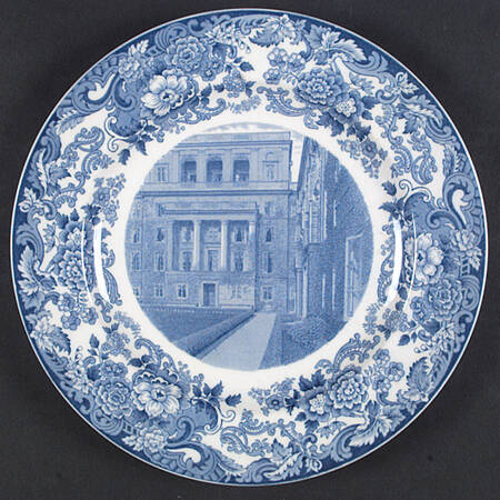 Massachusetts Institute of Tech Blue Dinner Plate