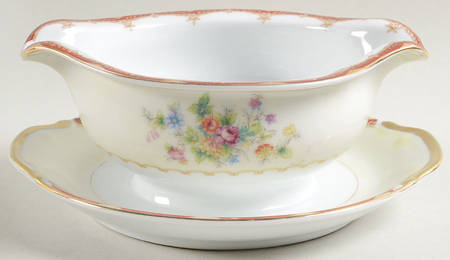 WEX4 Gravy Boat with Attached Underplate