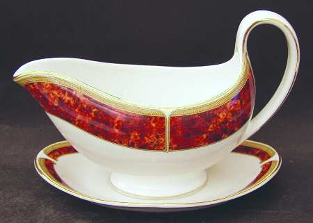 Tortoiseshell Gravy Boat & Underplate