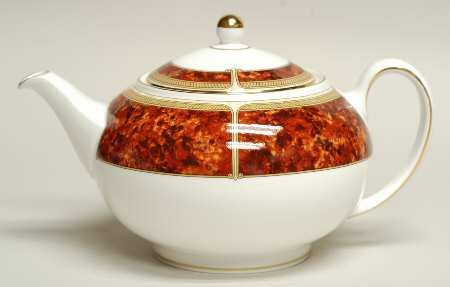 Tortoiseshell Teapot & Lid